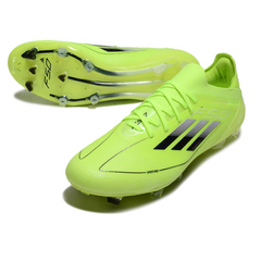 Scarpa da calcio Adidas F50+ Elite verde e nera per terreni compatti FG