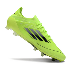 Scarpa da calcio Adidas F50+ Elite verde e nera per terreni compatti FG