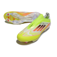 Scarpa da calcio Adidas F50+ Elite Laceless Green White and Orange Firm Ground FG