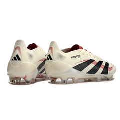 Botas de fútbol Adidas Predator 25 Elite Goal Hunter Pack, color negro y rojo, para terreno firme FG