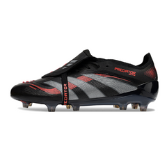 Scarpa da calcio Adidas Predator 25 Elite Tongue nera per terreni compatti FG
