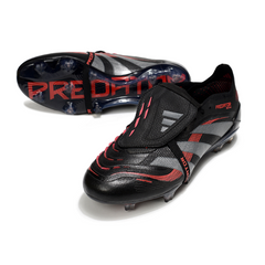 Scarpa da calcio Adidas Predator 25 Elite Tongue nera per terreni compatti FG