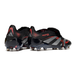 Scarpa da calcio Adidas Predator 25 Elite Tongue nera per terreni compatti FG