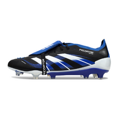 Adidas Predator 25 Elite Tongue Black White and Blue Firm Ground FG Football Boot