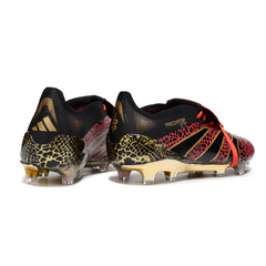 Adidas Predator 25 Elite Tongue Black and Red Firm Ground FG Football Boot