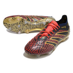 Scarpa da calcio Adidas Predator 25 Elite nera rossa e gialla per terreni compatti FG