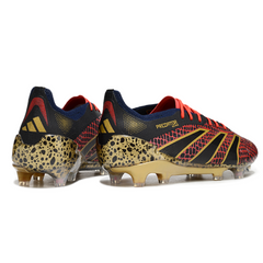 Scarpa da calcio Adidas Predator 25 Elite nera rossa e gialla per terreni compatti FG