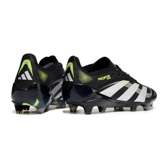 Scarpa da calcio Adidas Predator 25 Elite nera e bianca per terreni compatti FG