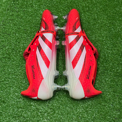 Chuteira Campo Adidas Predator 25 Elite Com Lingua SG Trava Mista Pure Victory Pack Tamanho 41 - Semi-Nova Com Marcas de Uso