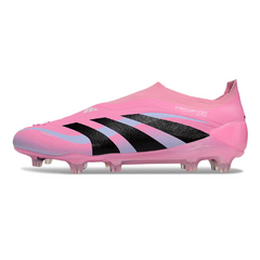 Adidas Predator 25 Elite Laceless Light Pink Firm Ground FG Football Boot