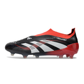 Adidas Predator 25 Elite Laceless Black and White Firm Ground FG Football Boot