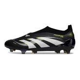 Scarpa da calcio Adidas Predator 25 Elite Laceless Black Pack per terreni compatti FG