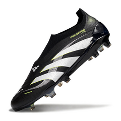 Scarpa da calcio Adidas Predator 25 Elite Laceless Black Pack per terreni compatti FG