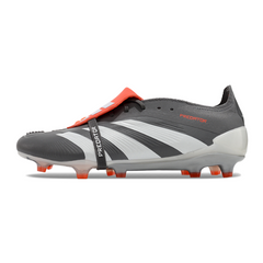 Chuteira Campo Adidas Predator 30 Elite Com Lingua FG Cinza e Branca - VENI Futebol