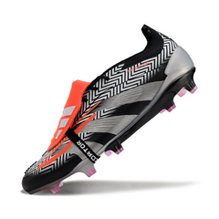 Chuteira Campo Adidas Predator 30 Elite Com Lingua FG Prata, Cinza e Branca - VENI Futebol