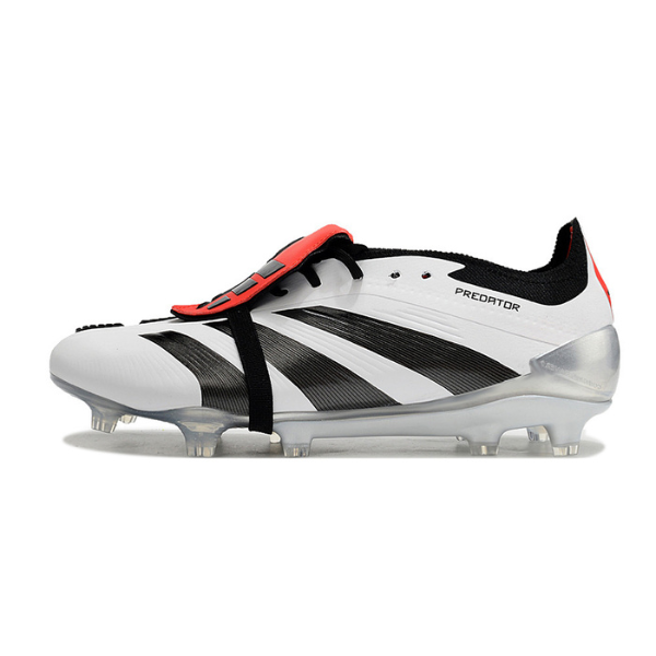 Chuteira Campo Adidas Predator 30 Elite Com Lingua FG Branca e Preta - VENI Futebol