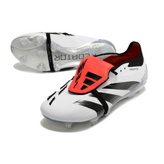 Chuteira Campo Adidas Predator 30 Elite Com Lingua FG Branca e Preta - VENI Futebol