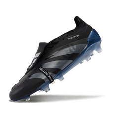 Scarpa da calcio Adidas Predator 30 Elite Tongue nera e blu per terreni compatti FG