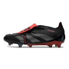 Scarpa da calcio Adidas Predator 30 Elite Tongue nera e rossa per terreni compatti FG