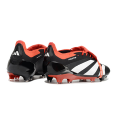 Chuteira Campo Adidas Predator 30 Elite Com Lingua FG Preta e Vermelha - VENI Futebol