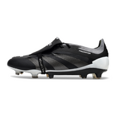 Scarpa da calcio Adidas Predator 30 Elite Tongue nera e bianca per terreni compatti FG