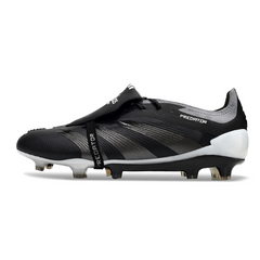 Scarpa da calcio Adidas Predator 30 Elite Tongue nera e bianca per terreni compatti FG