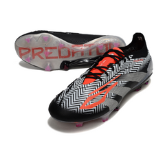 Scarpa da calcio Adidas Predator 30 Elite nera, grigia e rossa per terreni compatti FG
