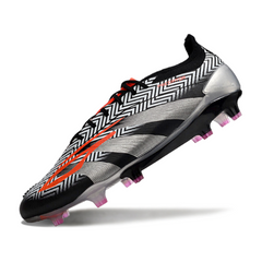 Scarpa da calcio Adidas Predator 30 Elite nera, grigia e rossa per terreni compatti FG