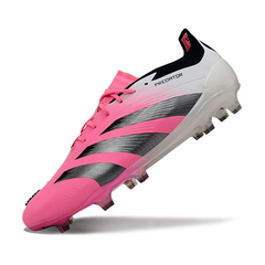 Scarpa da calcio Adidas Predator 30 Elite rosa e bianca per terreni compatti FG