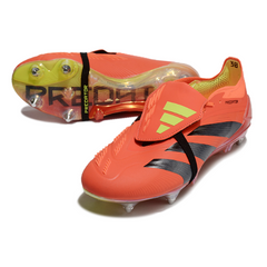 Scarpa da calcio Adidas Predator 30 Elite Predstrike Pack con tacchetti misti, nera e rossa, SG