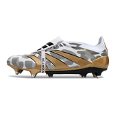 Scarpa da calcio Adidas Predator 30 Elite SG con tacchetti misti, bianca, grigia e gialla