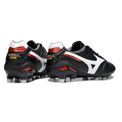 Botas de fútbol Mizuno Morelia Neo 2 Elite FG para terreno firme, color blanco y negro