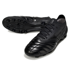 Scarpa da calcio Mizuno Morelia Neo IV Elite nera per terreni compatti FG