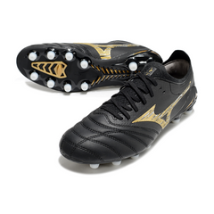 Mizuno Morelia Neo IV Elite Black and Gold Firm Ground FG Football Boot