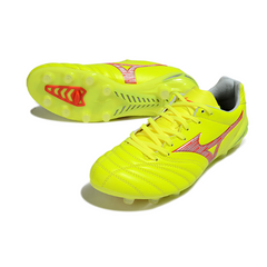 Mizuno Morelia Neo IV Pro Yellow and Red Firm Ground FG Football Boot