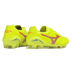 Mizuno Morelia Neo IV Pro Yellow and Red Firm Ground FG Football Boot