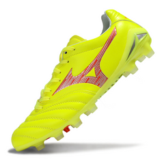 Mizuno Morelia Neo IV Pro Yellow and Red Firm Ground FG Football Boot
