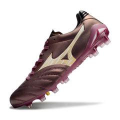 Bota de fútbol Mizuno Morelia Neo IV Pro morada para terreno firme FG