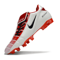 Nike Air Zoom Total 90 III White and Red Firm Ground FG Football Boot