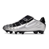 Nike Air Zoom Total 90 III Silver and Black Firm Ground FG Football Boot