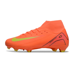 Botas de fútbol Nike Air Zoom Mercurial Superfly 10 Academy Naranja y Amarillo para Terreno Firme (FG)