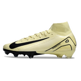 Scarpa da calcio Nike Air Zoom Mercurial Superfly 10 Elite gialla e nera per terreni compatti FG