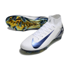Nike Air Zoom Mercurial Superfly 10 Elite White and Green Firm Ground FG Football Boot