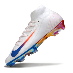 Nike Air Zoom Mercurial Superfly 10 Elite White Blue and Red Firm Ground FG Football Boot