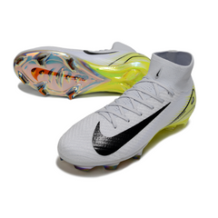 Nike Air Zoom Mercurial Superfly 10 Elite White and Light Green Firm Ground FG Football Boot
