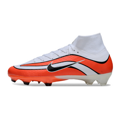 Botas de fútbol Nike Air Zoom Mercurial Superfly 10 Elite FG para terreno firme, color blanco y rojo