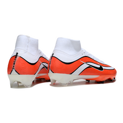 Botas de fútbol Nike Air Zoom Mercurial Superfly 10 Elite FG para terreno firme, color blanco y rojo