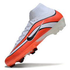 Botas de fútbol Nike Air Zoom Mercurial Superfly 10 Elite FG para terreno firme, color blanco y rojo