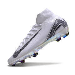 Botas de fútbol Nike Air Zoom Mercurial Superfly 10 Elite FG para terreno firme, color blanco y negro