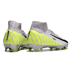 Scarpa da calcio Nike Air Zoom Mercurial Superfly 10 Elite FG grigia e verde per terreni compatti